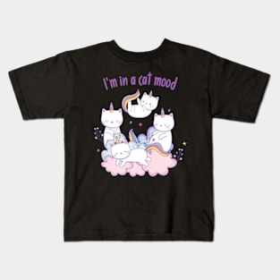 I'M IN A CAT MOOD Kids T-Shirt